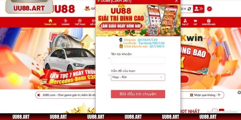 Cách liên hệ khi gặp lỗi rút tiền