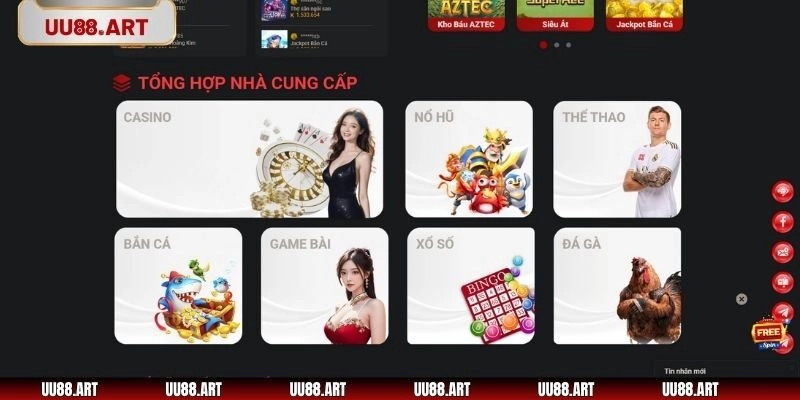 Khám phá 5 sảnh cá cược nổi bật nhất tại thương hiệu UU88